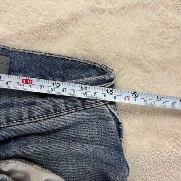 Y2K Rock Republic Neil Men Straight/ Leg Straight Fit Jeans 32x26 Blue Distress - Picture 7 of 9